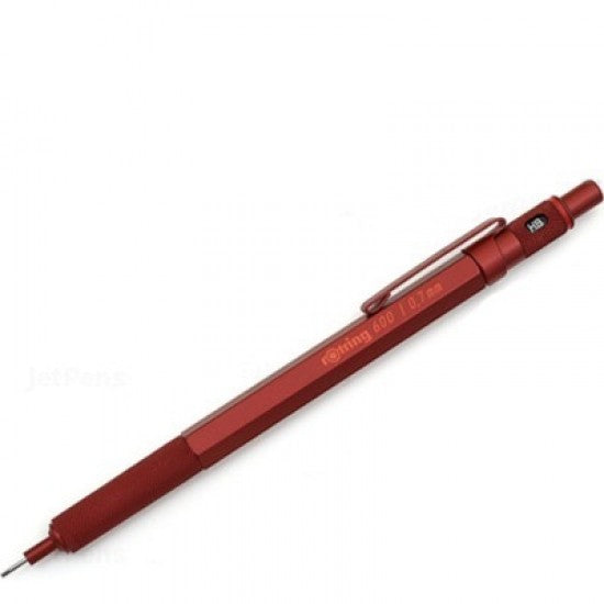 Rotring 600 Red 0.7mm Mechanical Pencil,Metal Body,Non-Slip Metal Knur –  Faces & Places