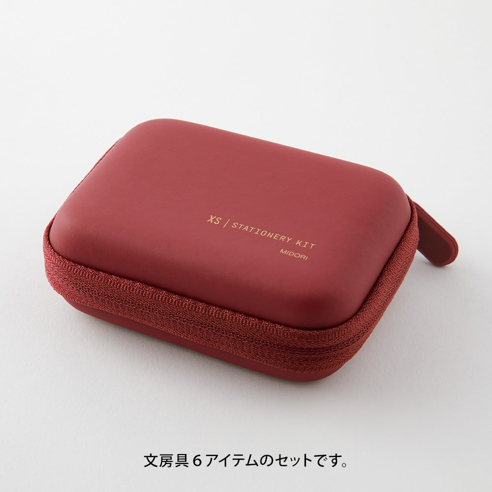 Midori XS Stationery Kit - Dark Red