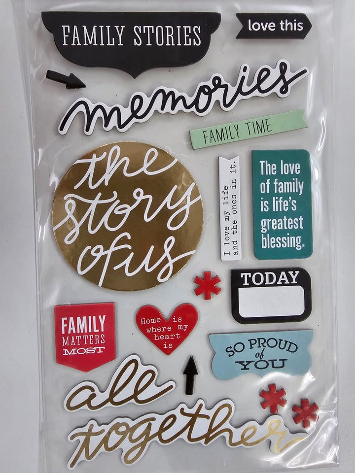 Art Bundle Chipboard Sticker - Family