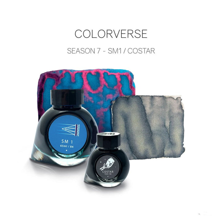 Colorverse Ink - Season 7 - Eye On The Universe - SM1 (65ml) and COSTAR (15ml)- 2 Bottle Set, Dye-based, Nontoxic