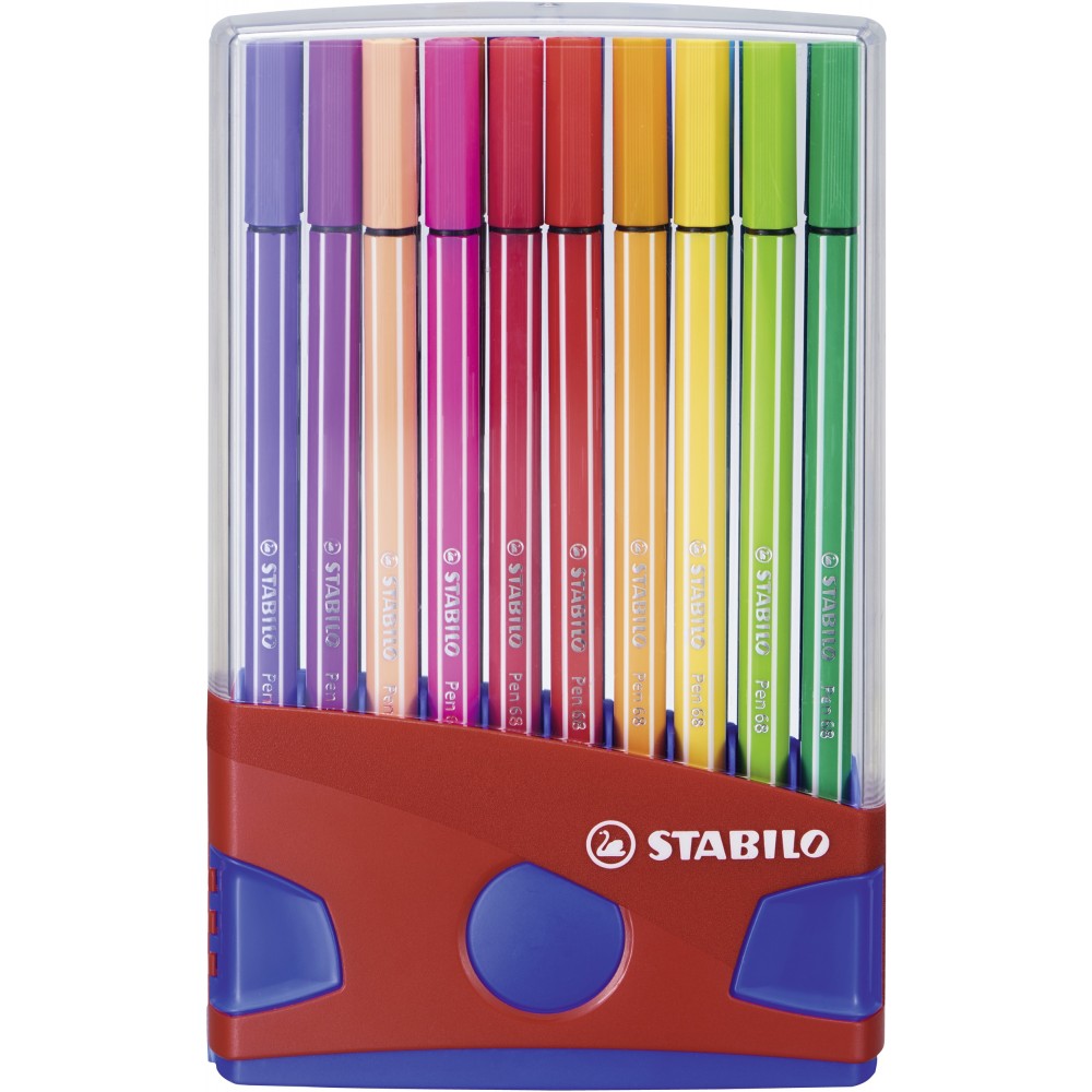 Pennarelli Stabilo Pen 68 Brush Color Par. 20 col