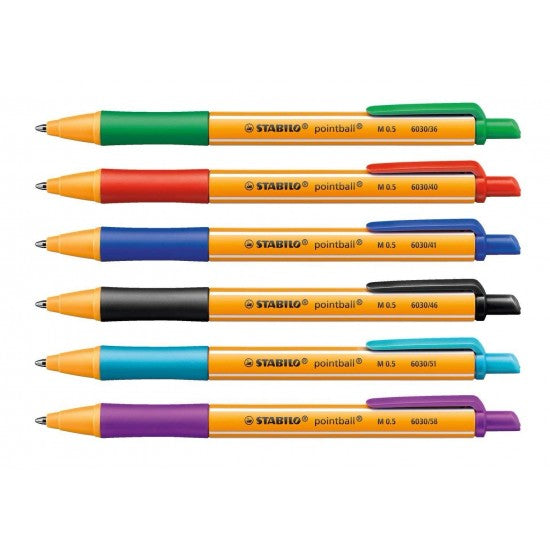  STABILO Nylon Tip Writing Pen pointMax - Natural Edition -  Wallet of 4 - Assorted Colours : Office Products