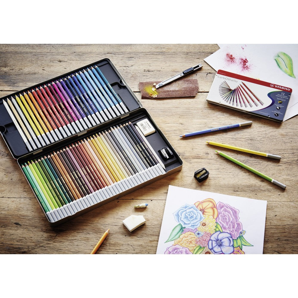 Stabilo CarbOthello Chalk Pastel Pencil 60 Set